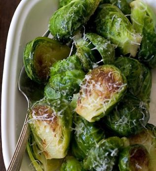 Golden Crusted Brussels Sprouts
